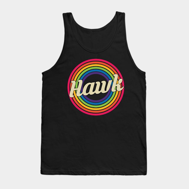 Hawk - Retro Rainbow Style Tank Top by MaydenArt